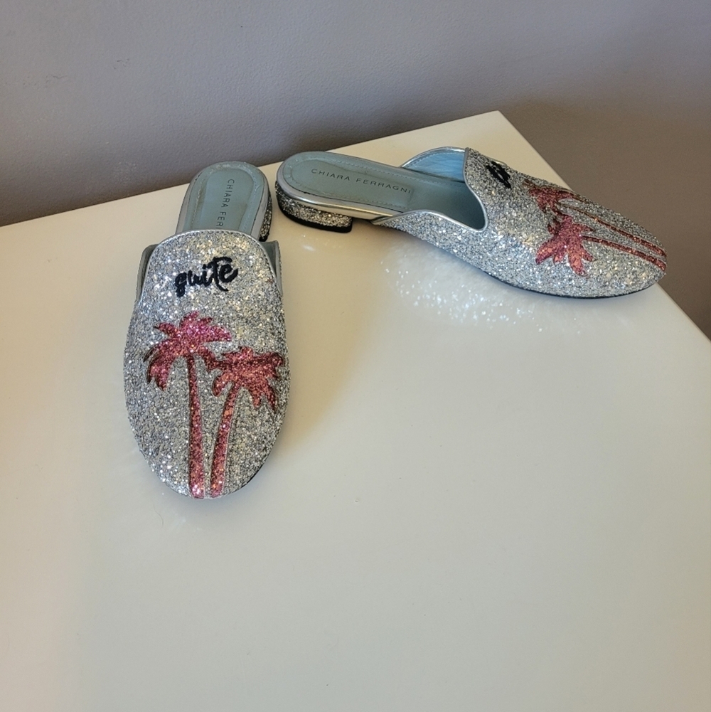 Chiara Ferragni Suite Life Mules, VGUC, Size 39
